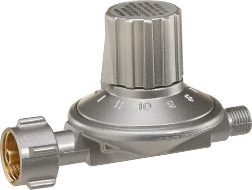 11-trinns gassregulator 25-50 mbar for propanflasker - GOK foran