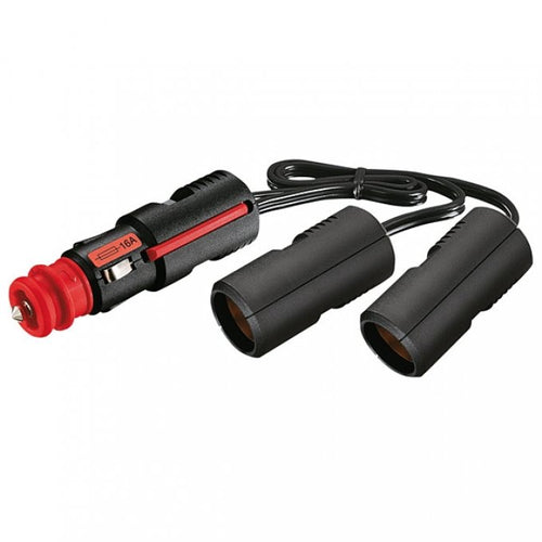 12-24V dobbeltkobling for sigarettenneruttak 2x8A - ProCar forfra