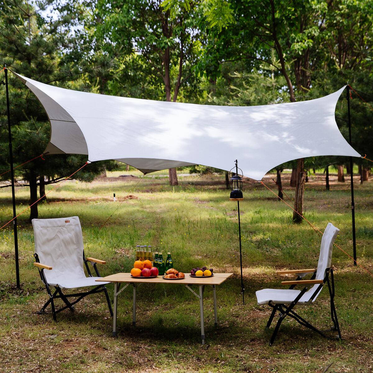 Lyktestang justerbar 60/90/120 cm aluminium 400 g - KingCamp