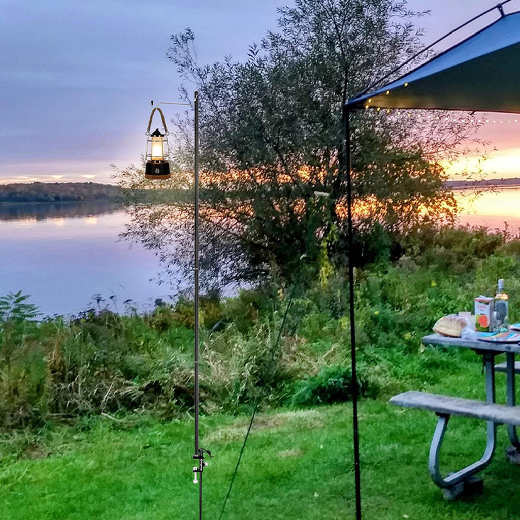 Lyktestang justerbar 60/90/120 cm aluminium 400 g - KingCamp
