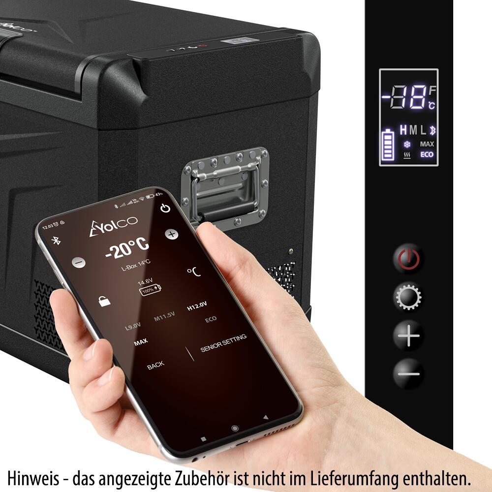 Kompressor-kjøleboks GCX med SC4B modulært batteri sett 12/24/230V - Yolco