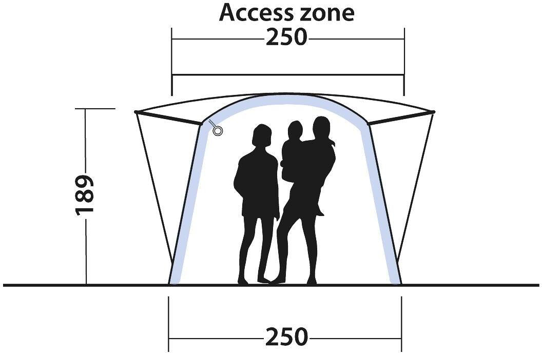 Oppblåsbart bussfortelt Daytona Air 310x250 cm fritstående - Outwell