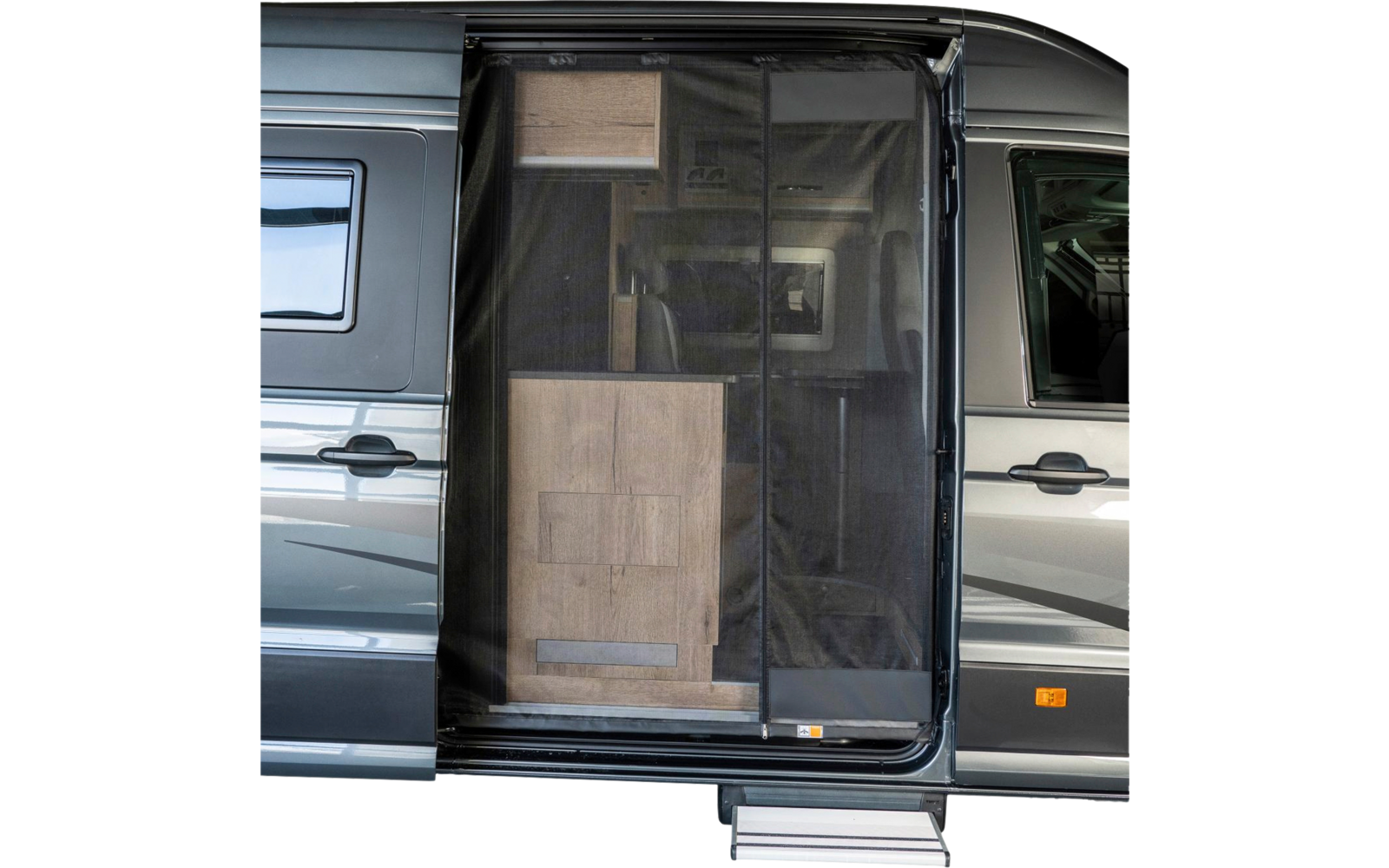 Myggnett skyvedør høyre fine-mesh for VW Crafter / Grand California - Mayr
