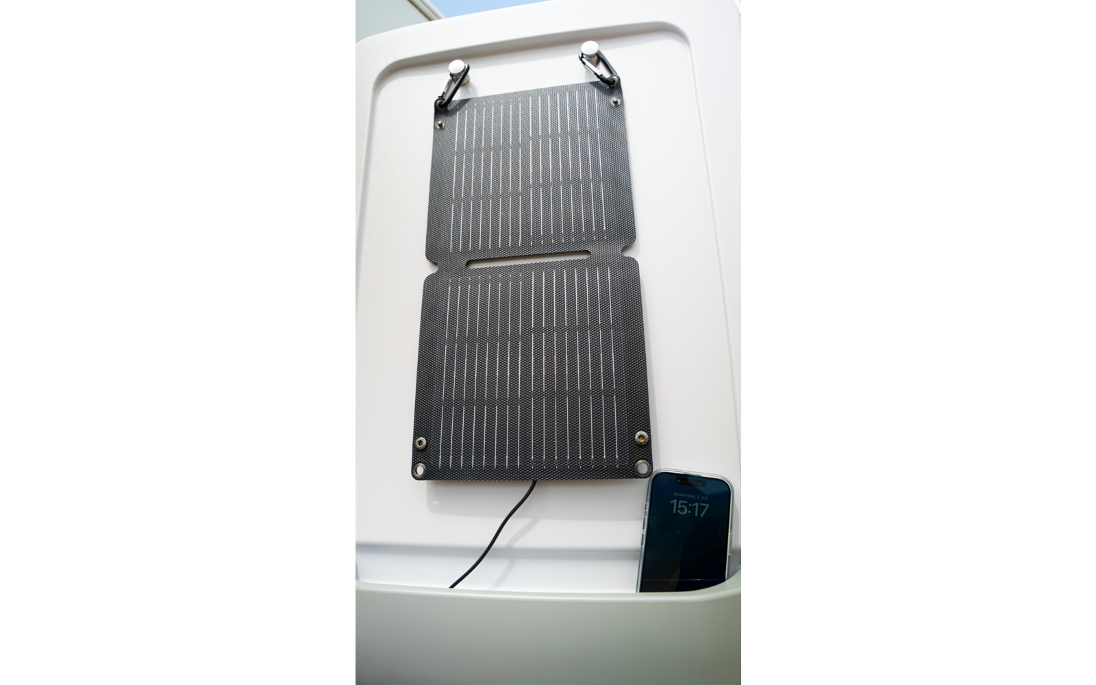 Sammenleggbart solcellepanel 2GO 14W med USB-C 0,38 kg