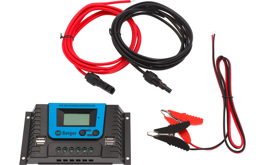 Sammenleggbart solcellepanel komplettsett 100 W med laderegulator