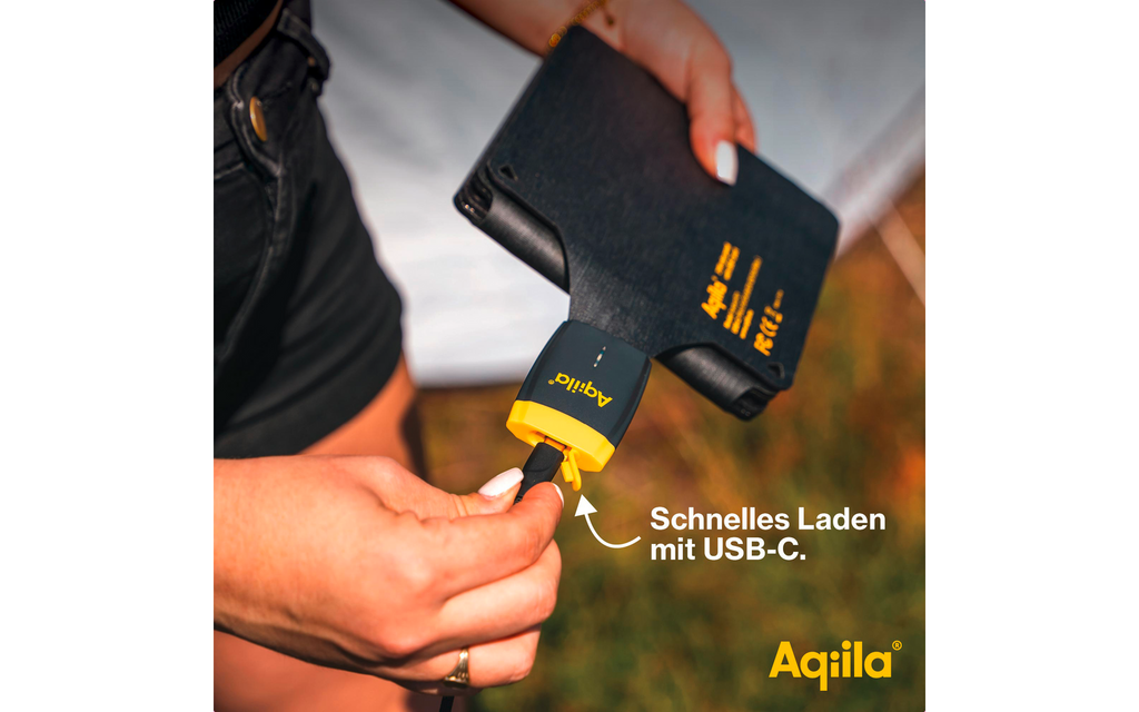 Sammenleggbart solcellelader Sunbird 21 W monokrystallinsk - Aqiila