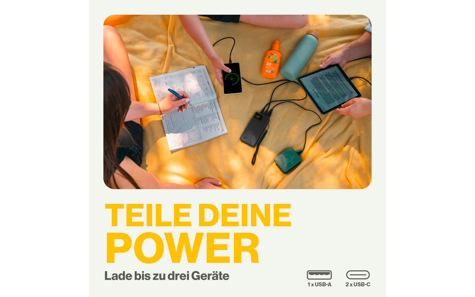 Powerbank Powerbird B10 10000 mAh 20 W LCD svart - Aqiila