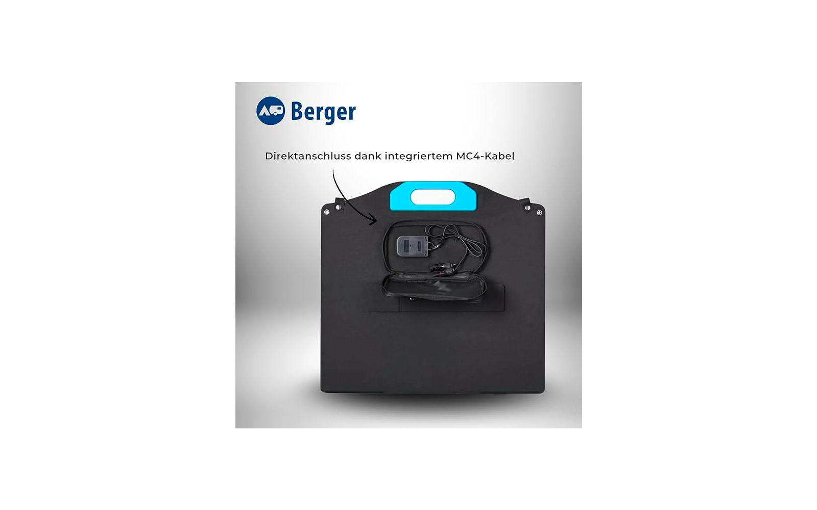 Sammenleggbart solcellepanel komplettsett 100 W med laderegulator