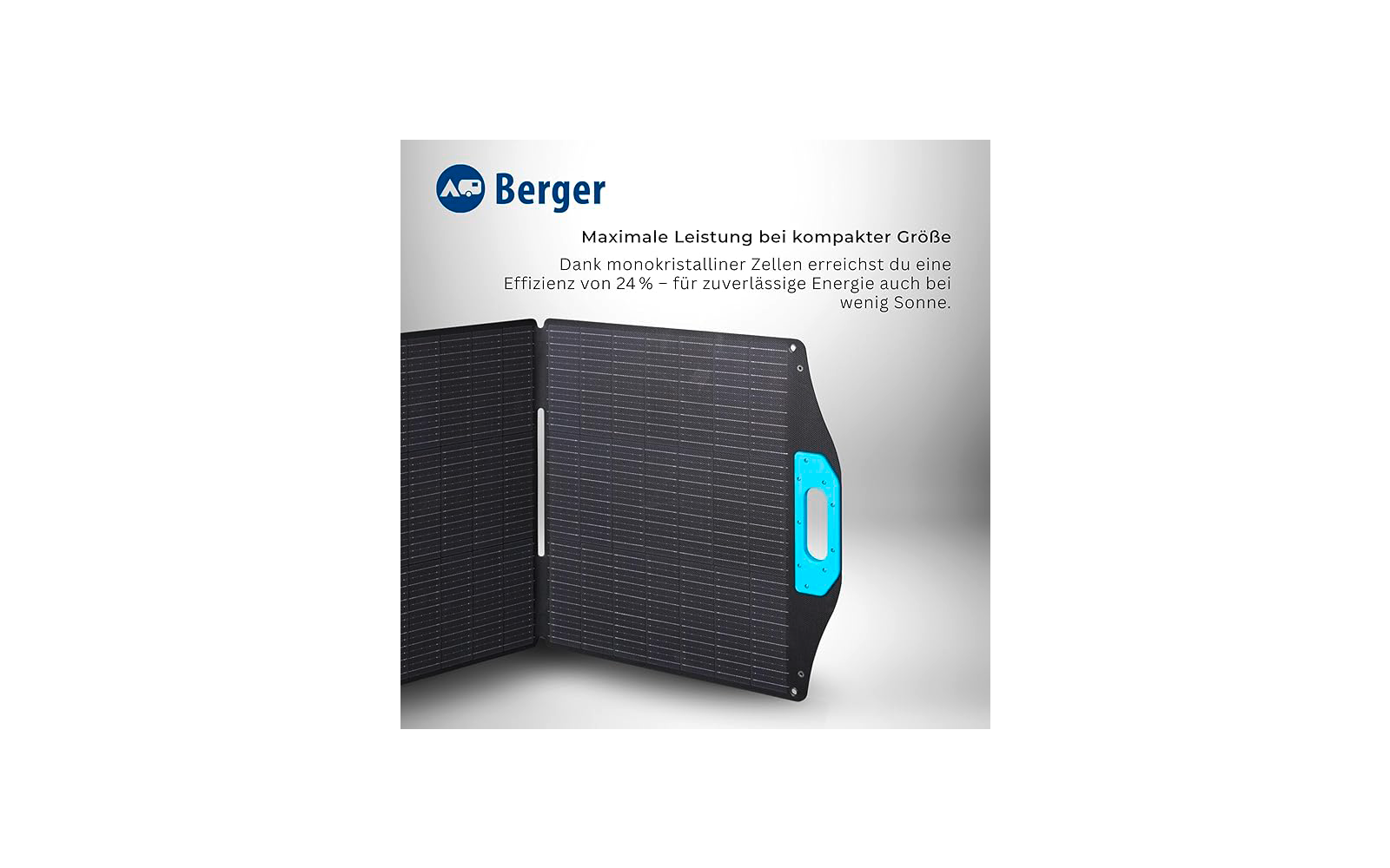 Sammenleggbart solcellepanel komplettsett 100 W med laderegulator