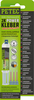 2K-lim high performance dobbeltsprøyte 11 ml - Petec for reparasjon av campingutstyr