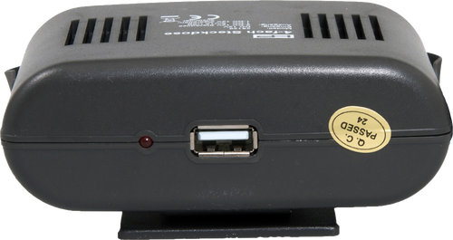 4-veis 12V stikkontakt med USB 24,5x17,5 cm HP Autozubehoer forfra