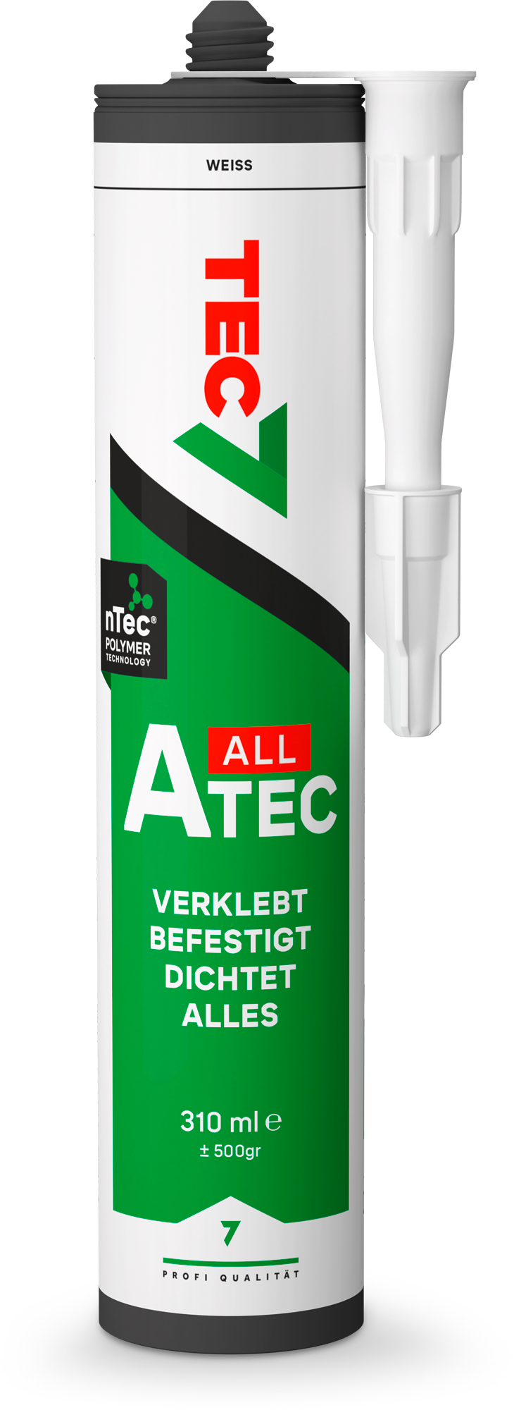 A-Tec lim- og tettemiddel patron 310 ml hvit TEC7 for liming og tetting