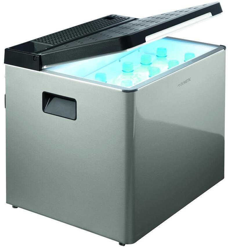Bakside av Absorber-kjøleboks CombiCool ACX3 12/230V/gass - Dometic med tilkoblinger