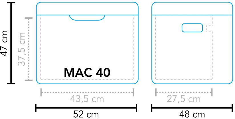 Detalj av kontrollpanel på Absorber-kjøleboks MAC-40 42L 12/230V/gass Mestic