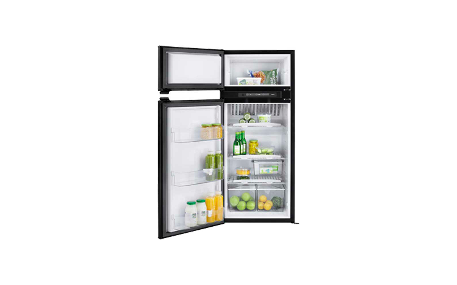 Absorberkjøleskap N4170 167 liter med dobbeltdør - Thetford detalj av LCD-display