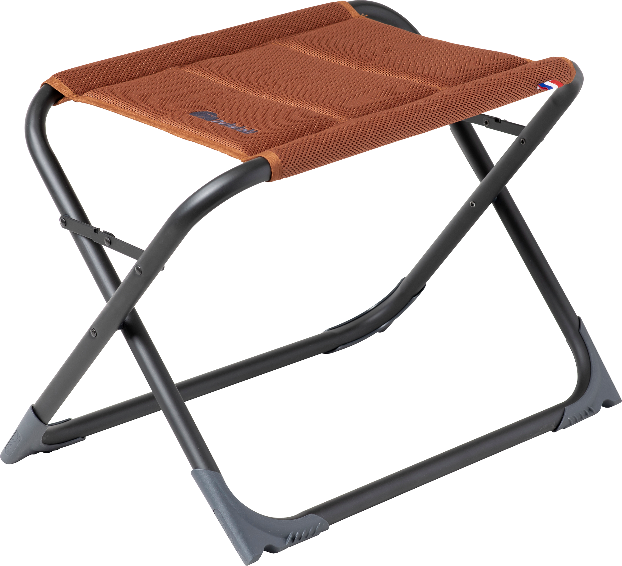 Adagio campingkrakk med 3D-mesh aluminium forfra