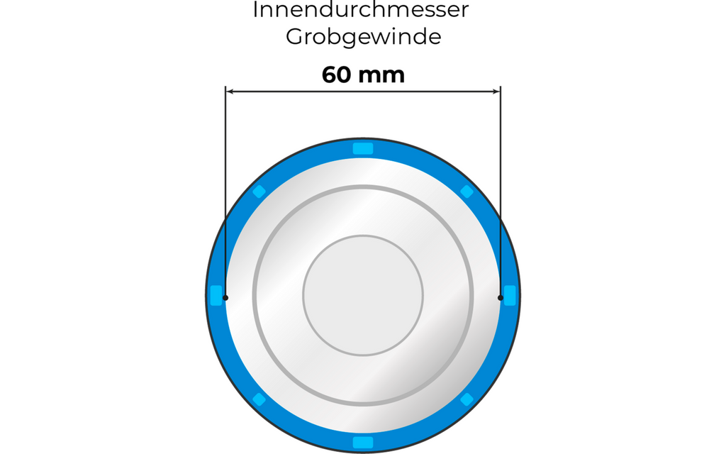 Adapter IG60 med 60 mm innvendig gjenge for Alb Filter nærbilde