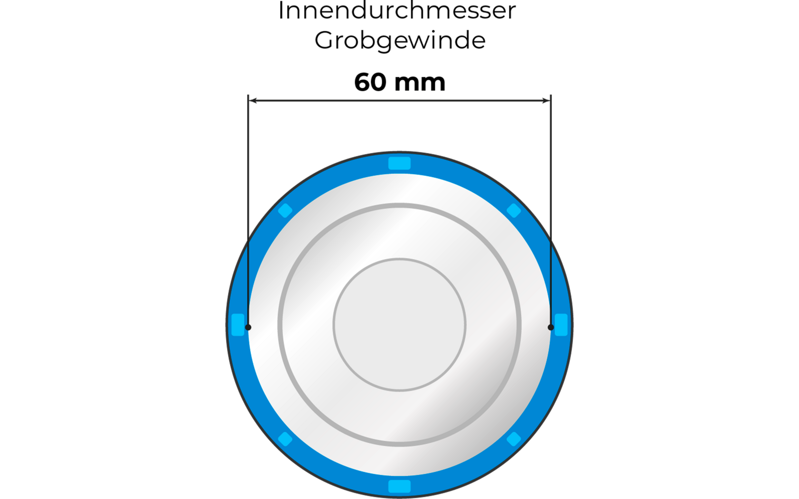 Adapter IG60 med 60 mm innvendig gjenge for Alb Filter nærbilde