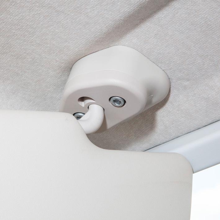 Adapter for solskjerm RemiFront Ducato fra 2006 1 par lysegrå