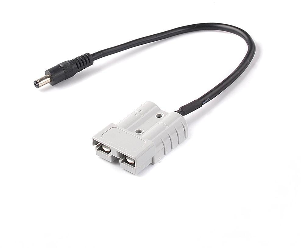 Adapterkabel Anderson SB50 til DC5521 29cm - WATTSTUNDE forfra