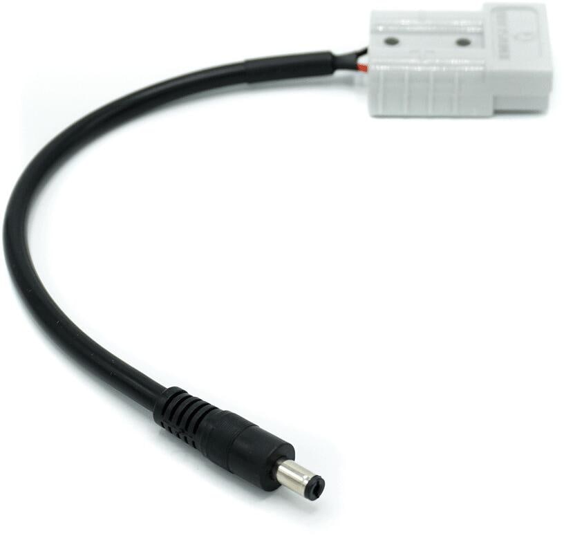 Adapterkabel Anderson SB50 til DC5521 29cm - WATTSTUNDE nærbilde av kontakter