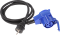 Adapterkabel CEE-vinkelkobling 3-polet med jordingsuttak 1,5 m 16A forfra