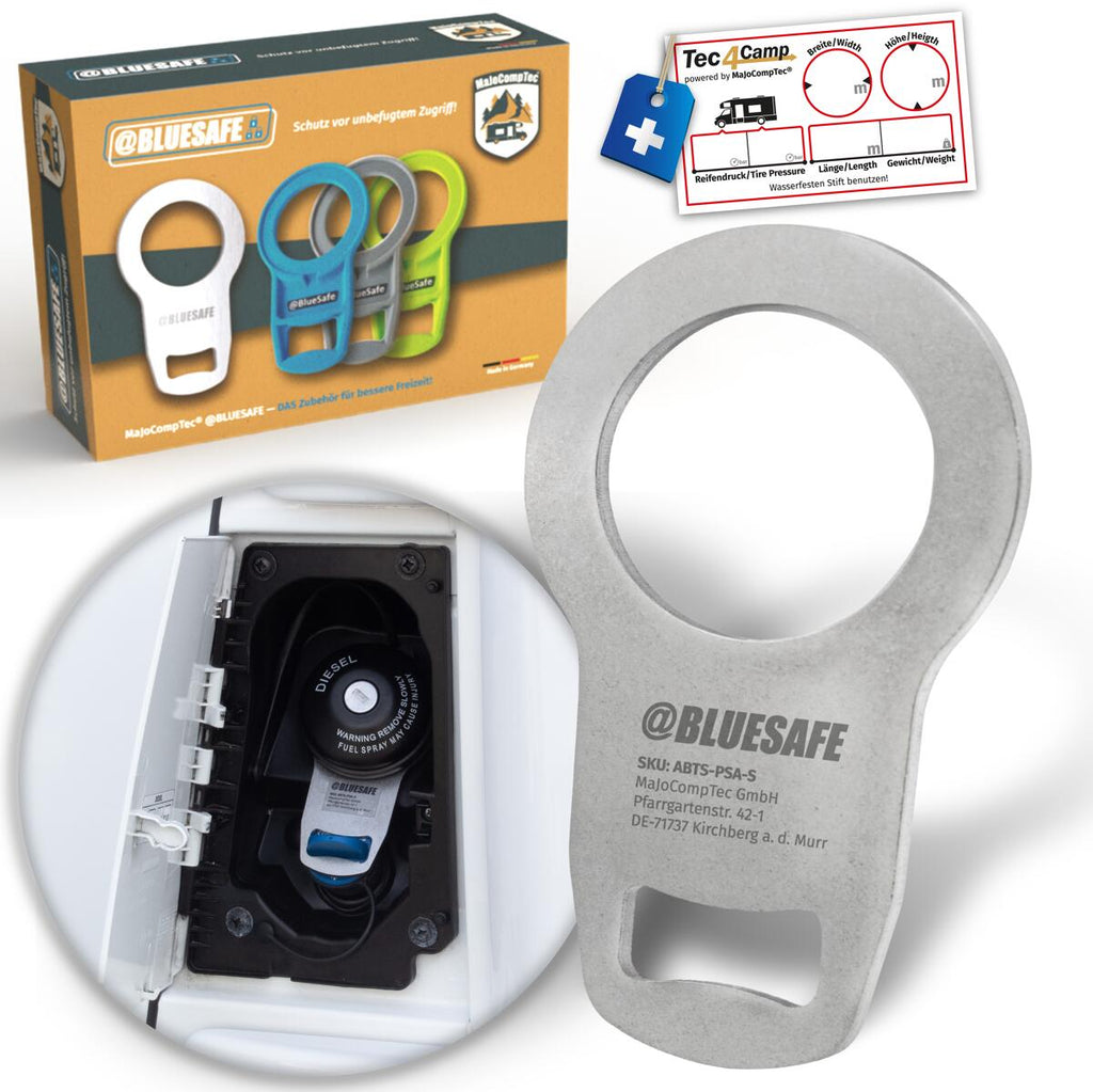 Bakside av AdBlue tanklokksikring for Boxer/Jumper/Ducato, rustfritt stål