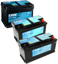 AGM-batteri EK 12V med glasfiberseparator forfra