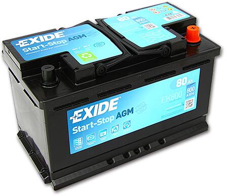 Detalj av AGM-batteri EK 12V med glasfiberseparator