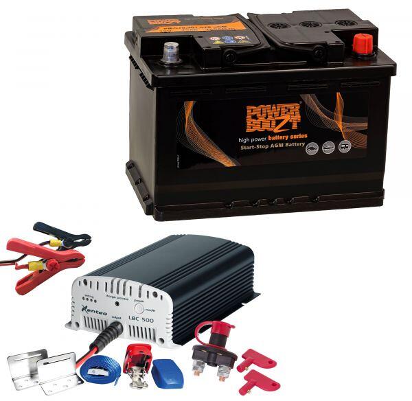 AGM-batteri PB-70 Basic PowerSet forfra