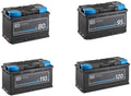 AGM-batteri Semi Cycle for bobil og båt 12V fra ECTIVE for kraftig og sikker strømforsyning
