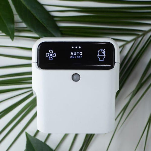 Air Cube 3.0 luft- og toalettrenser hvit forfra