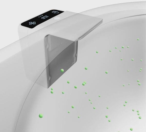 Detalj av Air Cube 3.0 luft- og toalettrenser hvit