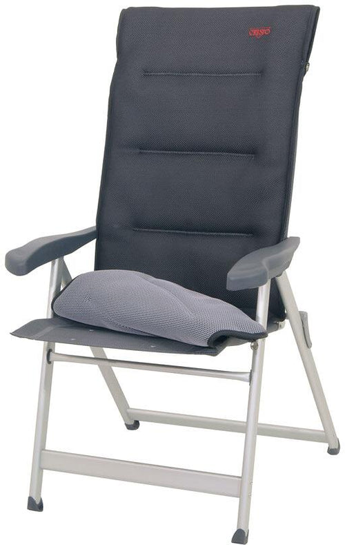 Air Deluxe stolpute 3D pustende 162x52 cm svart/grå bakside