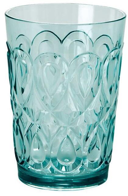 Akryl drikkeglass 500 ml mint transparent bakside