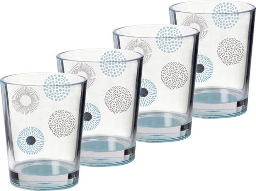 Akryl drikkeglass Deep Sea 300 ml 4-delers sett - Brunner forfra