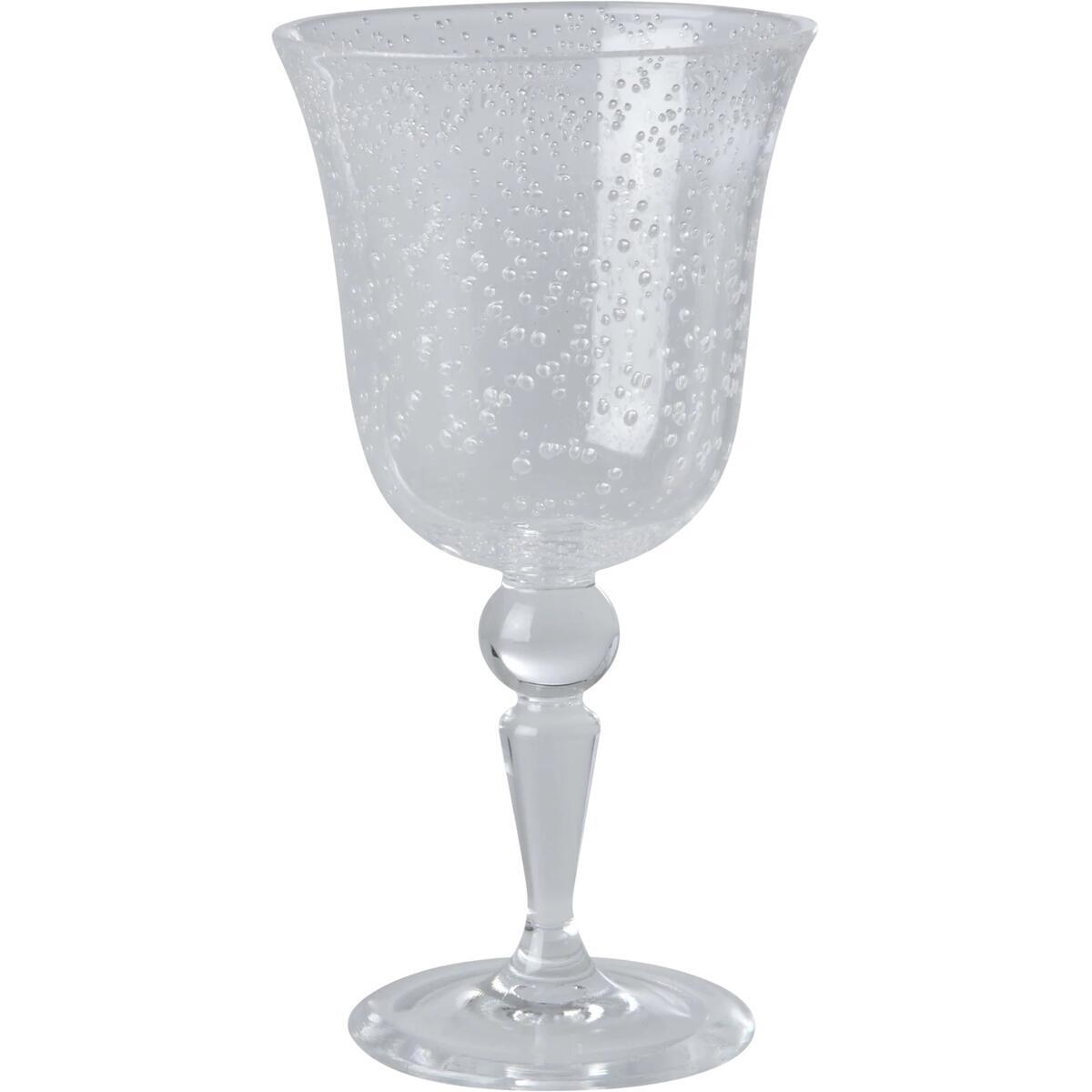 Akryl vinglass med bobledesign 360 ml, 18,5 cm - Rice bakside