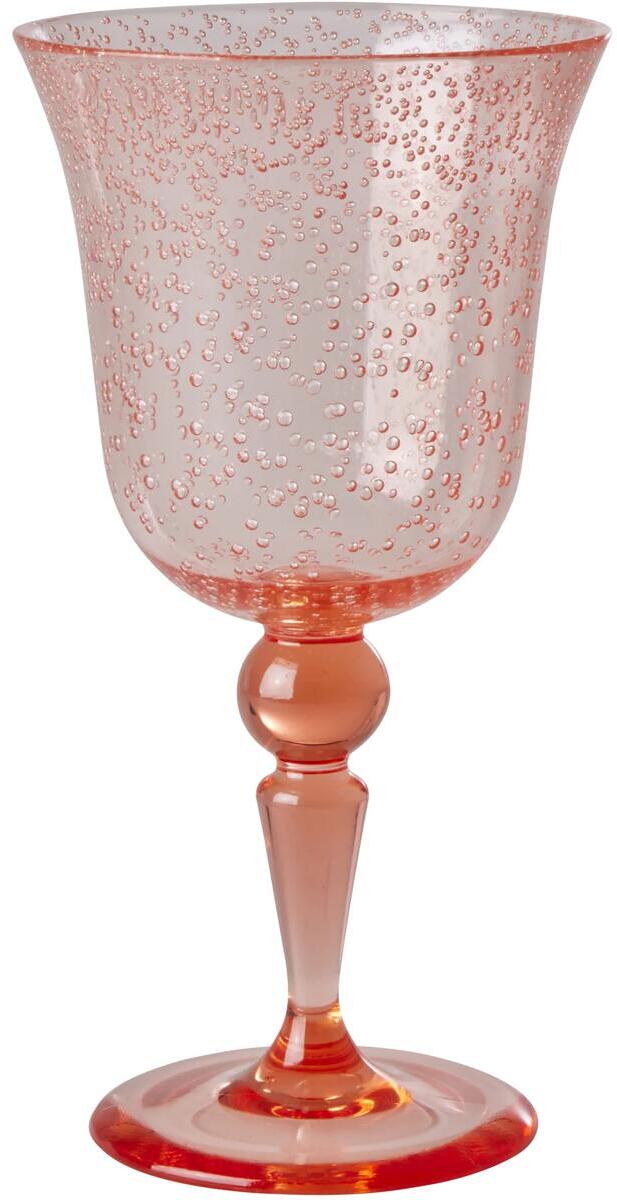 Nærbilde av akryl vinglass med bobledesign 360 ml, 18,5 cm - Rice