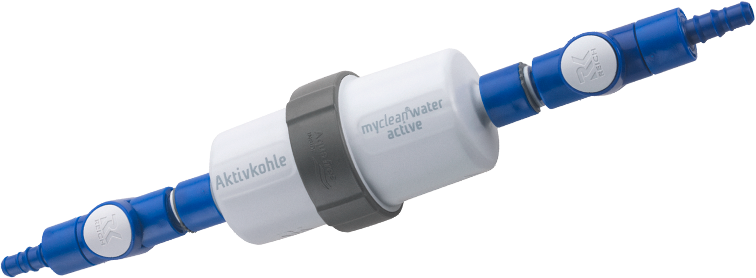 Aktivkullfilter myclean water active med monteringssett - Reich for friskt vann