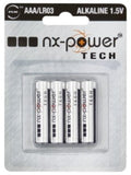 Alkalisk batteri AAA 1,5V 4-pakning ultra - Enix for campingutstyr