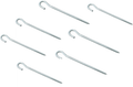 Aluminiums teltplugger 6-pack 18 cm for hard grunn - High Peak forfra