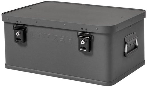 Aluminiumsboks 60x40x27cm låsbar vanntett fra Layzee forfra
