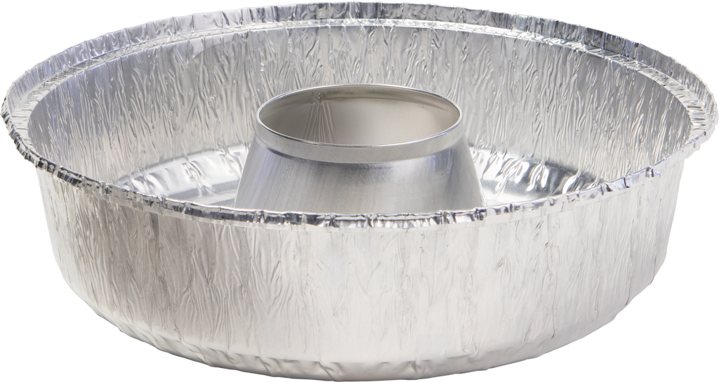 Aluminiumsform med papplokk for Omnia steikeovn forfra
