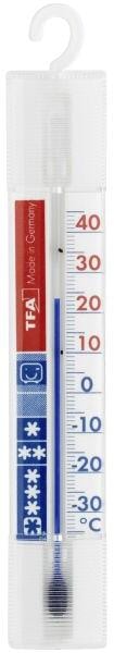 Analogt kjøletermometer 15,5 cm hvit - TFA for kjøleskap