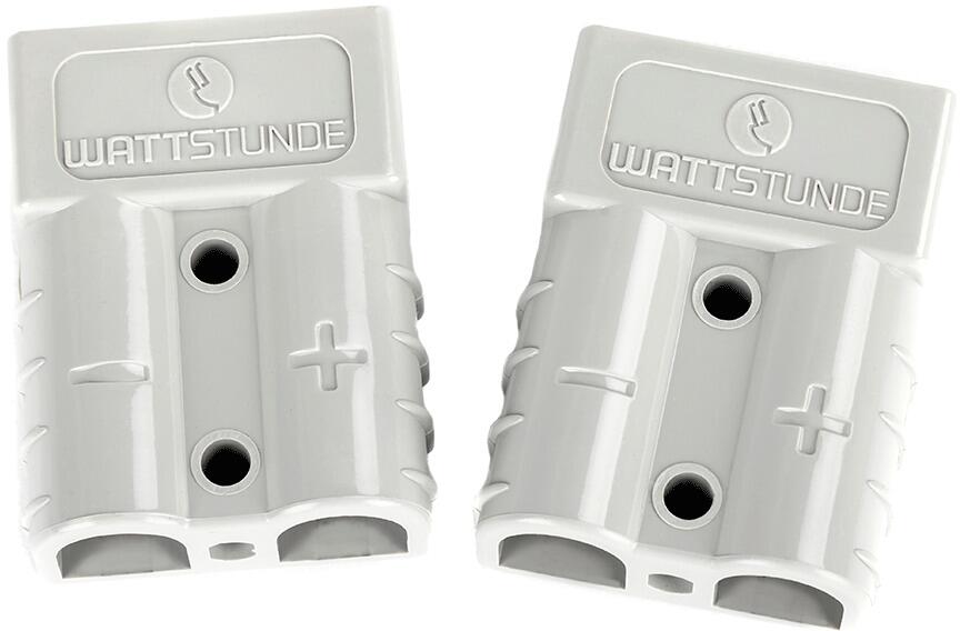 Anderson-kontakt 50A, 4-6 mm² kabeltverrsnitt - WATTSTUNDE forfra