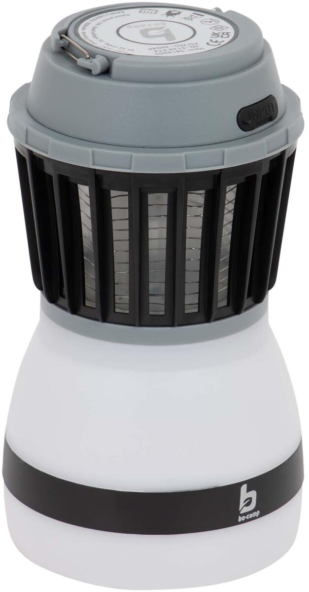 Androm insektlampe og bordlykt forfra hvit modell