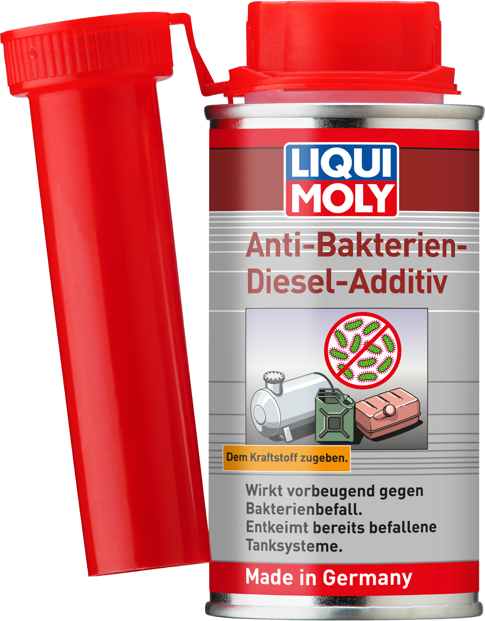 Anti-bakterie dieseladditiv 125 ml for bobil - Liqui Moly flaske foran