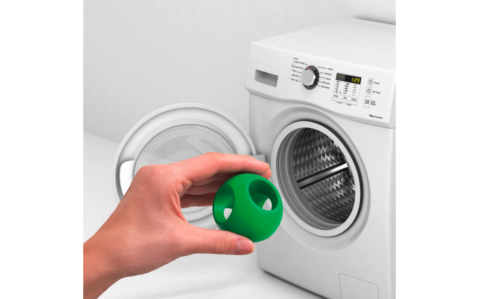 Detalj av Antikalk-kule for vaskemaskin og oppvaskmaskin Ø 6 cm Metaltex