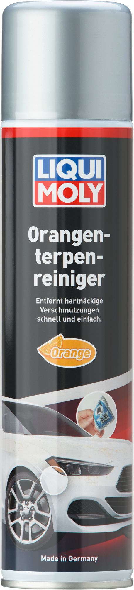 Appelsinrens spray 400 ml for vanskelig smuss Liqui Moly flaske forfra
