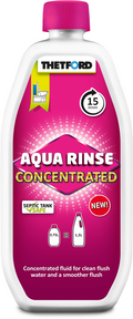 Aqua Rinse Concentrated spylevannstilsetning 750 ml - Thetford flaske for campingtoalett